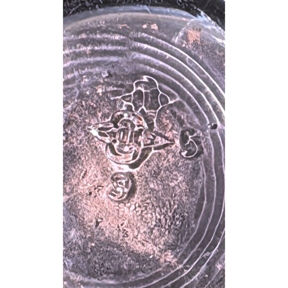 Antique Indian Perfume Oil Bottle Ribbed With Lord Ganesha Makers Mark 7”x3.5” - Picture 9 of 9